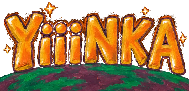 The YiiiNKA sign, lit up.